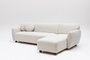 Atelier Del Sofa Sofá Esquinero Right (L3-CHL) Blanco 162 x 273 x 93 x 86 cm